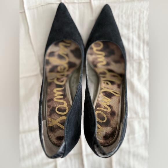 Sam Edelman Black Suede Pointed Toe Heels – Size 9.5 - Picture 5 of 6